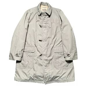 Vintage Mcgregor Beige Trench Coat Quilt Lined Talon Sz 44 USA 60s True Fall W